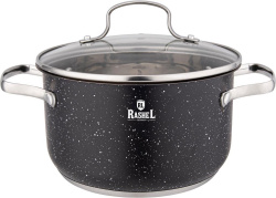 Кастрюля Rashel Стефани 3,6 л/20х11,5 см чёрный гранит R-306v