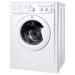 Стиральная машина с фронтальной загрузкой Indesit IWSC 6105 (CIS), Max загрузка - 6кг, Max отжим - 1 000об/мин., цвет Белый