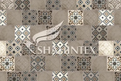 Коврик Shahintex влаговпитывающий Digital Print Плитка 50*80 серо-бежевый 815753