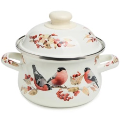 Кастрюля Agness Снегири 20 см/2,8 л 934-747