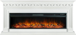 Каминокомплект: Портал Valletta белый с очагом Royal Flame Vision 60 LOG LED