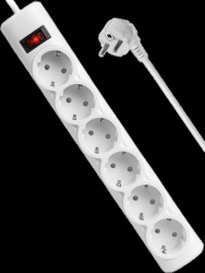 Сетевой фильтр Defender DFS 151 1,8м (6 розеток) White