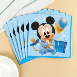Салфетки бумажные Disney Микки Маус 33х33 см 20 шт 9537302