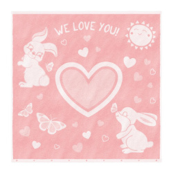 Полотенце детское Облачко Зайки we love you МХ42 100/100 Т709/5013 96