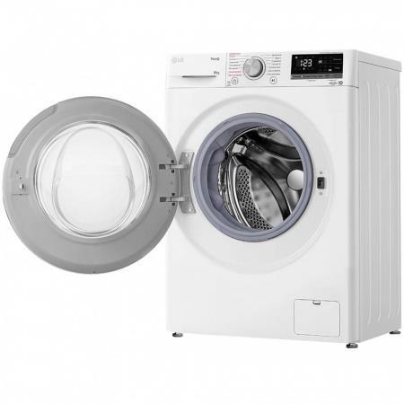 Стиральная машина с фронтальной загрузкой LG F2V5PS0W, Max загрузка - 8кг, Max отжим - 1 200об/мин., цвет Белый