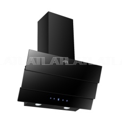 Вытяжка наклонная, настенная, ATL 3489 LCD, цвет Чёрный, ширина 60см.