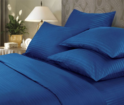 КПБ 2 сп Verossa Stripe Indigo 70/70 Сатин 738004