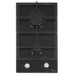 Встраиваемая варочная панель Газовая Oasis P-GBD, 29 см, цвет Чёрный