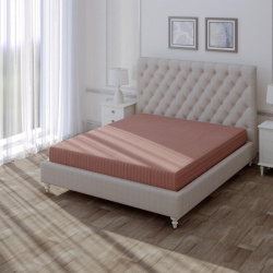 Простыня на резинке Verossa Stripe 200/200/20 Ash Сатин 754032
