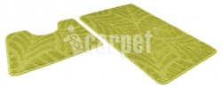 Набор ковриков Shahintex Актив icarpet 50*80 и 50*40 001 салатный 58 891471