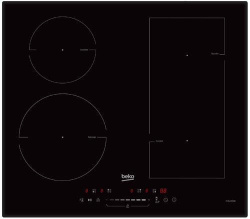 Встраиваемая варочная панель Индукционная Beko HII 64500 FTO, 59 см, цвет Чёрный