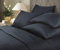 КПБ Евро Verossa Stripe Black 50/70, 70/70 Сатин 738148