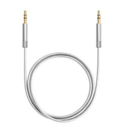 Кабель AUX Deppa Pro (1.2m) Silver