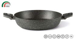 Сотейник TVS Mineralia Induction 28 см с двумя ручками 