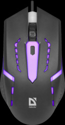 Мышь Defender Hit MB-601 RGB Led (USB) Black