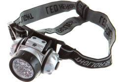 Фонарь налобный Ultraflash LED5352 (3xR03) 14св/д (30lm), серебр./пластик,поворот.отражат,4 режима