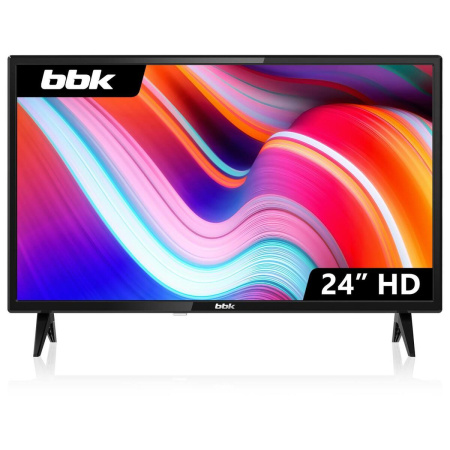  24" (60см) Телевизор BBK 24LEM-1049/T2C, HD 1366x768, Цвет Чёрный