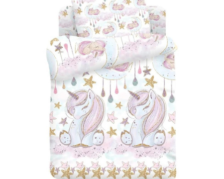 КПБ детский Juno Unicorns 40/60см-1пр. поплин 695864