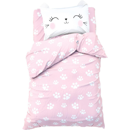 КПБ 1,5 сп Этель Pink cat 50/70 Бязь 6480768