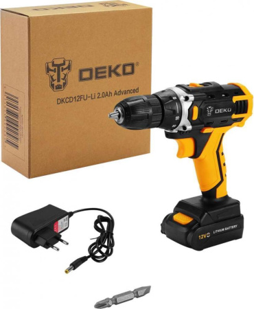Аккумуляторная дрель - шуруповерт DEKO DKCD12FU-Li Advanced