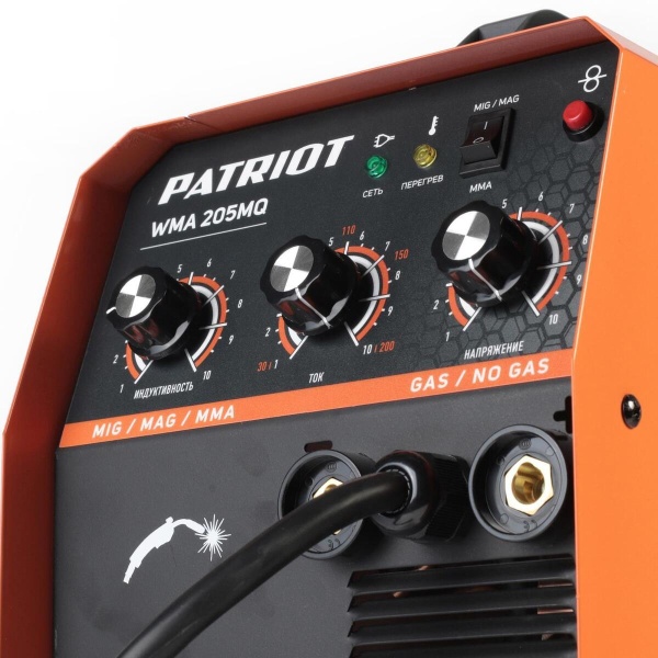 Сварочный аппарат Patriot п/а WMA 205MQ MIG/MAG/MMA