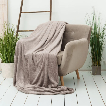 Плед Casa Conforte Nonna Inspiration 220х240 микрофибра шоколадный 6154608