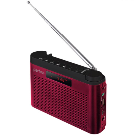 Радиоприемник Perfeo Тайга I70RED FM+ 66-108МГц Бордовый