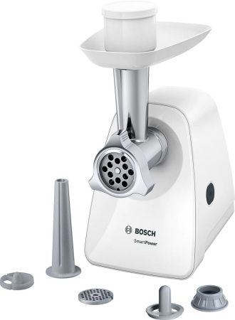 Мясорубка Bosch MFW2520W, цвет Белый, производительность 1,7 кг/мин, мощность 1 500 Вт