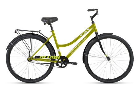 Велосипед Altair City 28 low (28" 1 ск. рост 19") 2022 зеленый/черный