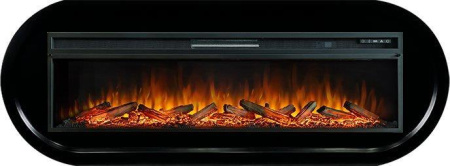 Каминокомплект: Портал Ellipse черный с очагом Royal Flame Vision 60 LOG LED