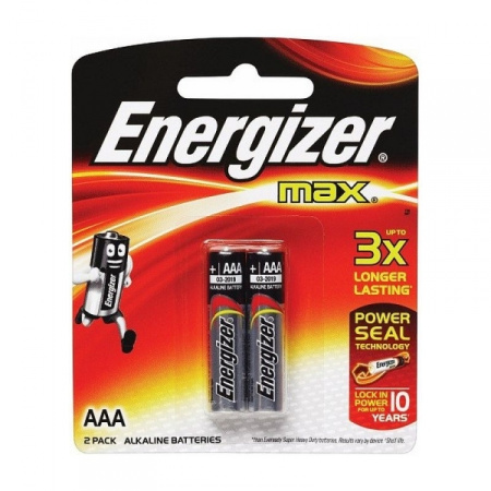 Эл.питания Energizer MAX LR03/E92 AAA FSB2 (1BL-2шт)