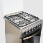Газо-электр. плита De Luxe 606040.00гэ-005(кр) ч/р