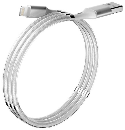 USB кабель Lightning OLMIO MAGNET USB 2.0 - 1.2м 2.1A