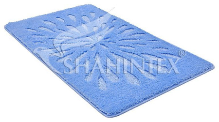 Коврик Shahintex РР Lux 60*100 голубой 11 450158