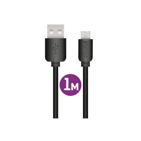 USB кабель micro Krutoff Classic (1m) черный