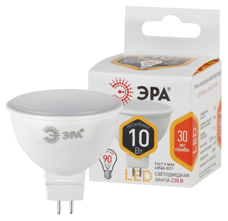 Лампы Эра LED smd MR16-10W-827-GU5.3