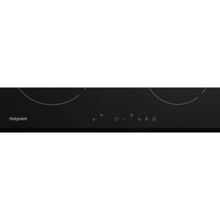 Встраиваемая варочная панель Электрическая Hotpoint HR 6T1 B, 58 см, цвет Чёрный