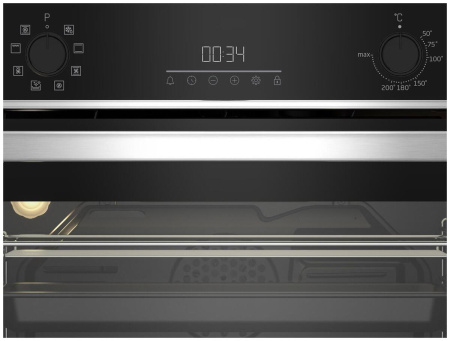 Встраиваемый Электрический духовой шкаф Beko BBCM13300X, цвет Чёрный
