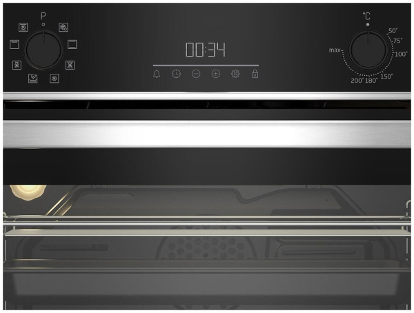 Встраиваемый Электрический духовой шкаф Beko BBCM13300X, цвет Чёрный