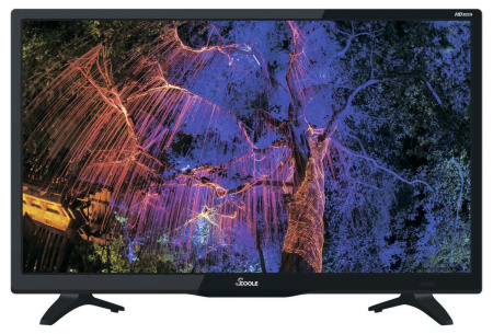  24" (60см) Телевизор Scoole SL-LED24S90T2S, SMART, HD 1366x768, Цвет Чёрный