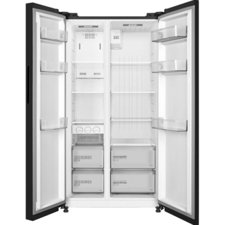 Холодильник Midea MDRS710FGE30, цвет Чёрный
