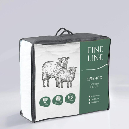 Одеяло Fine Line Ideal 210/205 Овечья шерсть 914710