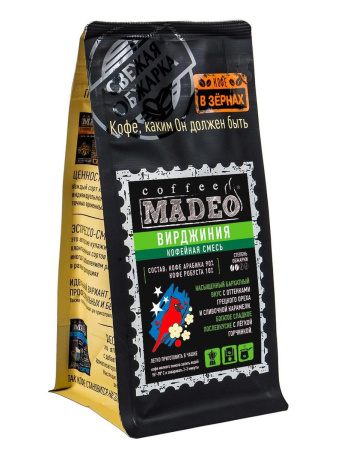 Кофе в зернах Madeo Virginia 500 гр