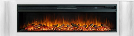 Каминокомплект: Портал Madison бьянко белый с очагом Royal Flame Vision 60 LOG LED