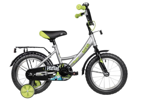 Велосипед Novatrack Vector 14 (14" 1ск.) серебристый