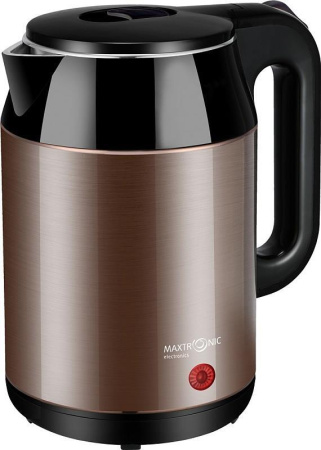 Электрический чайник Maxtronic MAX-601, цвет Коричневый