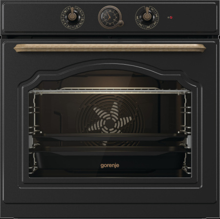 Встраиваемый Электрический духовой шкаф Gorenje BOS67372CLB, цвет Чёрный