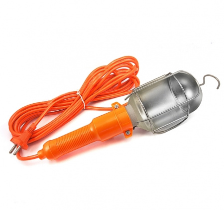 Светильник-переноска LUX ПР-60-05 оранжевый 5м 60W E27