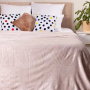 Плед Casa Conforte Aspen 200х220 микрофибра рельеф розовый 6155414