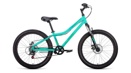 Велосипед Forward Iris 24 2.0 D (24" 6ск. рост 12") 2022 мятный/зеленый
